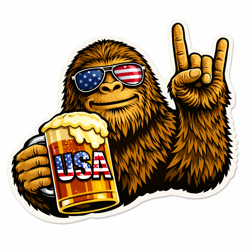 Get ’Merica Bigfoot Car Air Freshener – Freedom Pine Scent | BC Fresh Co.