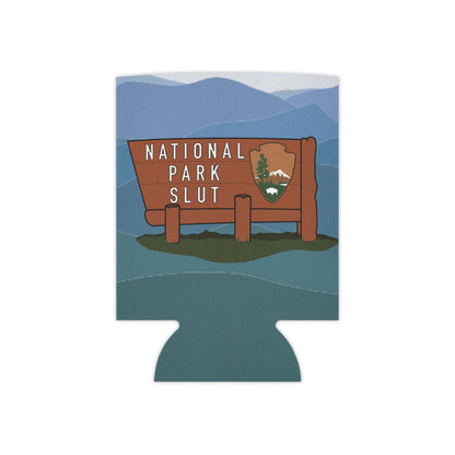 National Park Slut Funny Beer Can Cooler Holder Sleeve