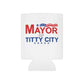 Mayor Of Titty City Funny Beer Can Cooler Holder Sleeve