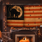 Vintage Black Cat Halloween Flag | Spooky 3x5 Fall Porch Flag
