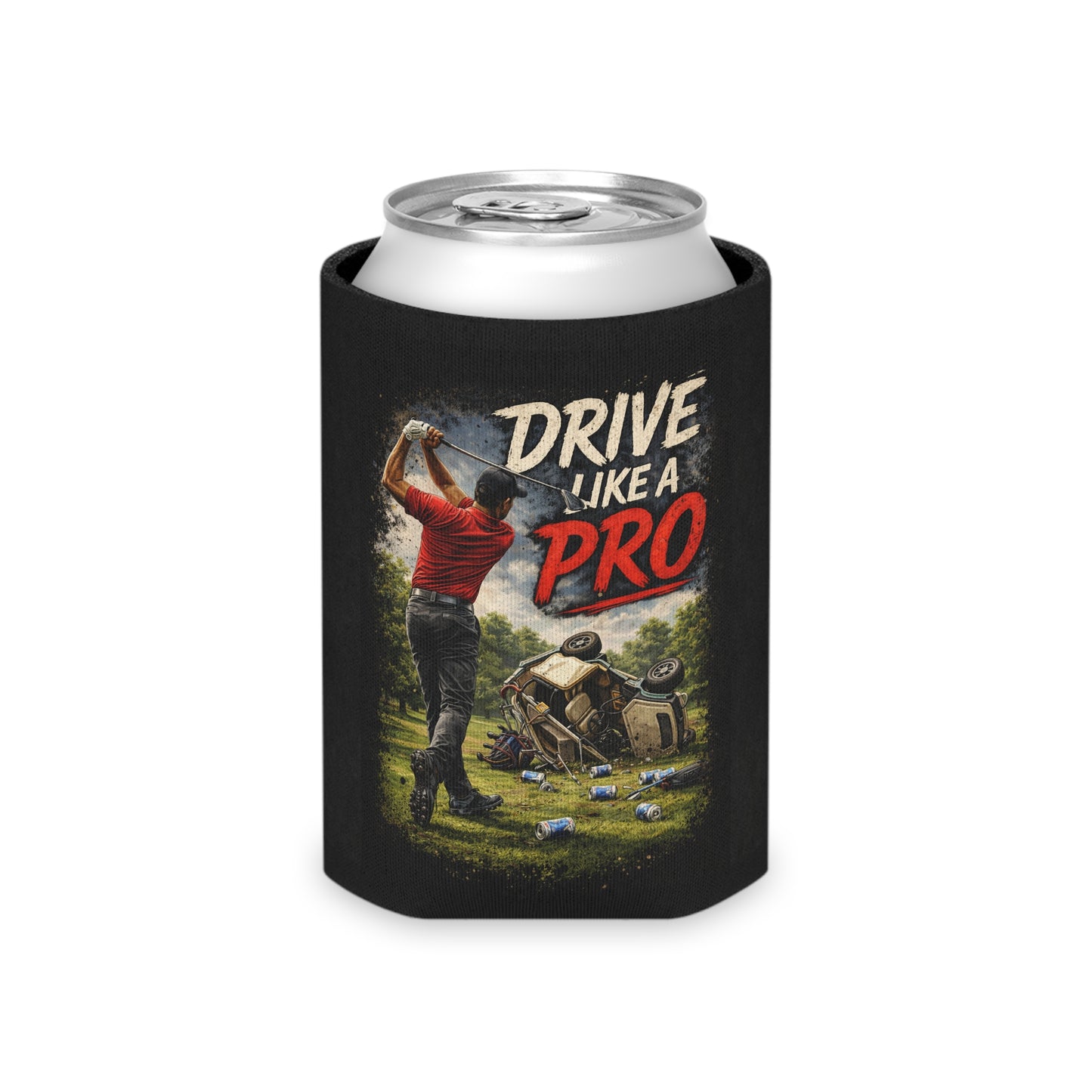 Drive Like A Pro Beer Can Sleeve Golf Beer Can Cooler Holder