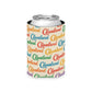 Cleveland Script All Over Print Beer Can Cooler Holder Sleeve