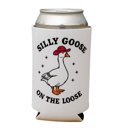 Silly Goose On The Loose Funny Beer Can Cooler Holder Sleeve