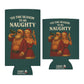 'Tis The Season To Be Naughty Funny Christmas Beer Can Cooler Holder Sleeve