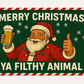 Merry Christmas Ya Filthy Animal Funny Flag 3x5 Wall Decor wall Banner
