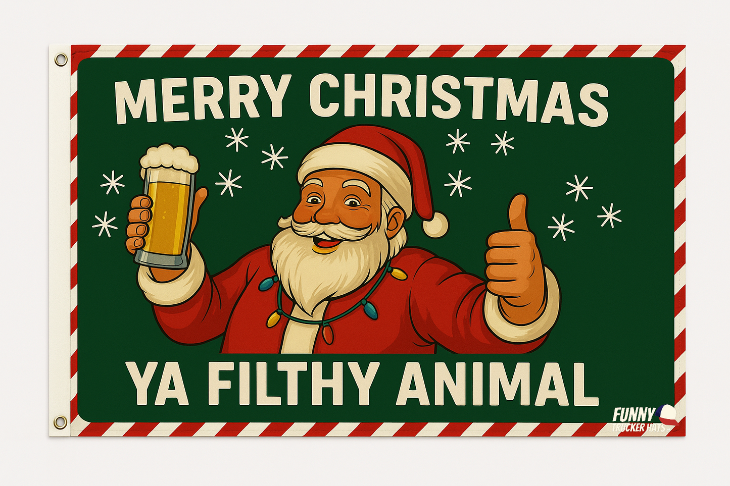 Merry Christmas Ya Filthy Animal Funny Flag 3x5 Wall Decor wall Banner