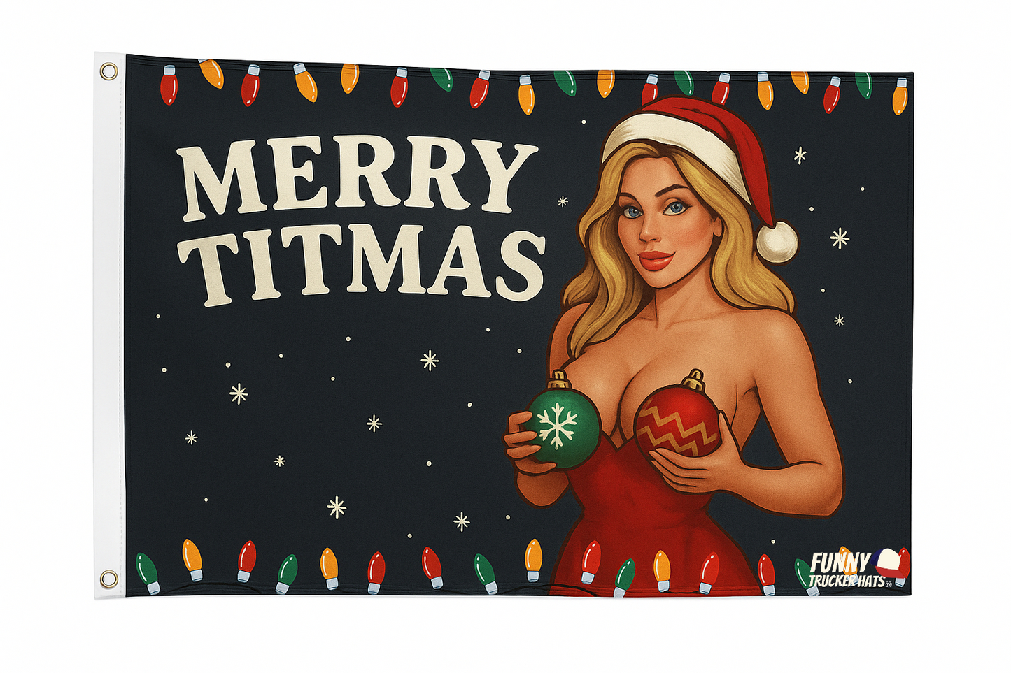 Merry Titmas Funny Christmas Flag 3x5 Wall Decor Funn wall Banner
