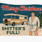 Merry Christmas Shitters Full Funny Flag 3x5 Wall Decor Funn wall Banner