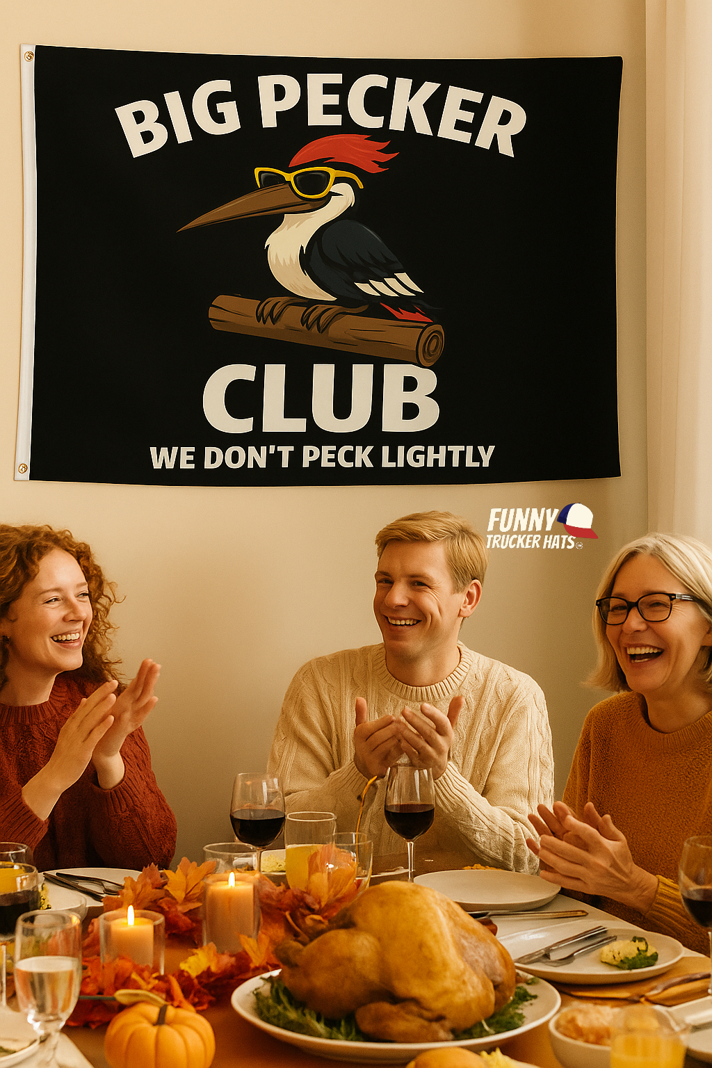 Big Pecker Club Funny Flag 3x5 Wall Decor Funny wall Banner