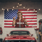 MERICA' Mullet Man Funny American Flag 3x5 Wall Decor Banner