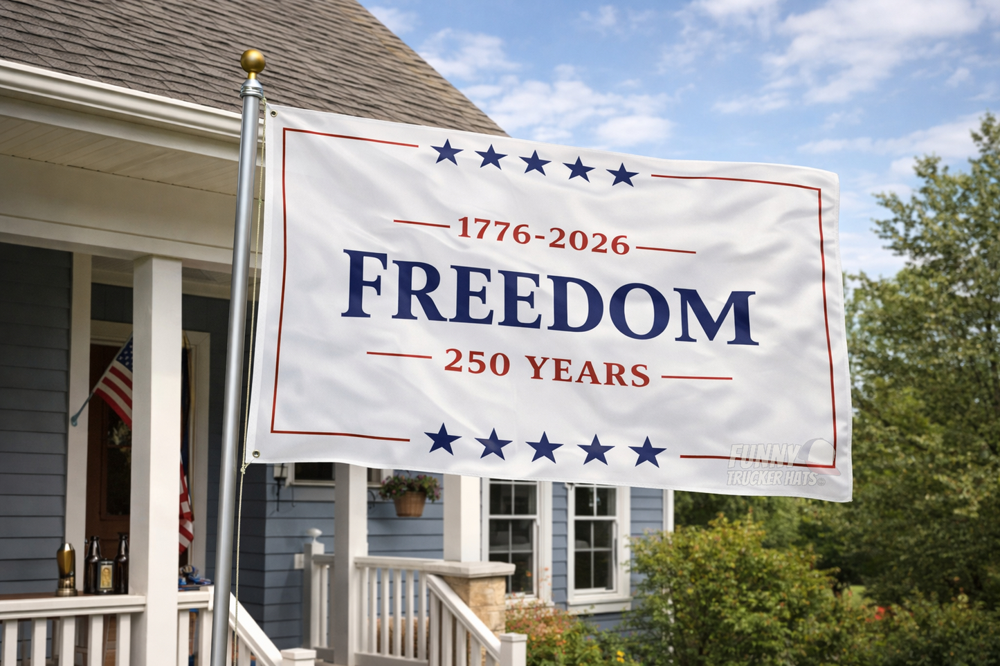 Freedom Flag 250 years American Flag 3x5 Wall Decor Banner