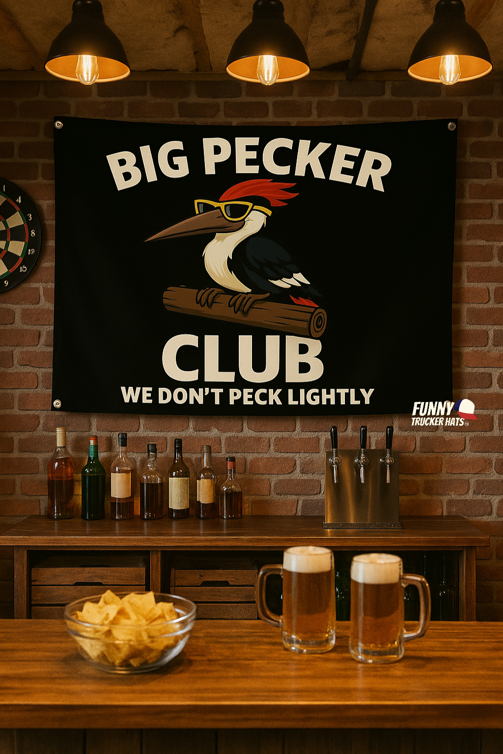 Big Pecker Club Funny Flag 3x5 Wall Decor Funny wall Banner