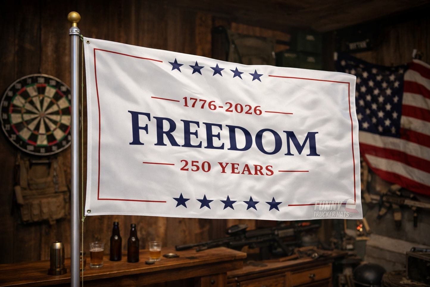 Freedom Flag 250 years American Flag 3x5 Wall Decor Banner