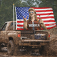 MERICA' Mullet Man Funny American Flag 3x5 Wall Decor Banner