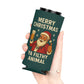 Merry Christmas Ya Filthy Animal Funny Beer Can Cooler Holder Sleeve