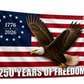 250 Years Of Freedom American Flag 3x5 Wall Decor Banner