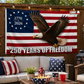 250 Years Of Freedom American Flag 3x5 Wall Decor Banner