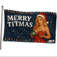 Merry Titmas Funny Christmas Flag 3x5 Wall Decor Funn wall Banner