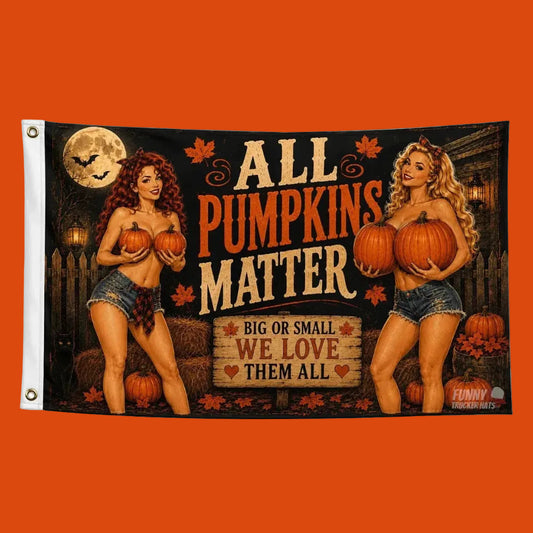 All Pumpkins Matter Halloween Flag | Funny 3x5 Fall Porch Flag