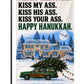 Merry Christmas Kiss My Ass Garden Flag – Double-Sided 12” × 18”