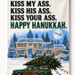 Merry Christmas Kiss My Ass Garden Flag – Double-Sided 12” × 18”
