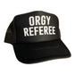 Orgy Referee Trucker Hat Funny Trucker Hat Black