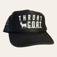 Throat GOAT Trucker Hat Funny Trucker Hat Black