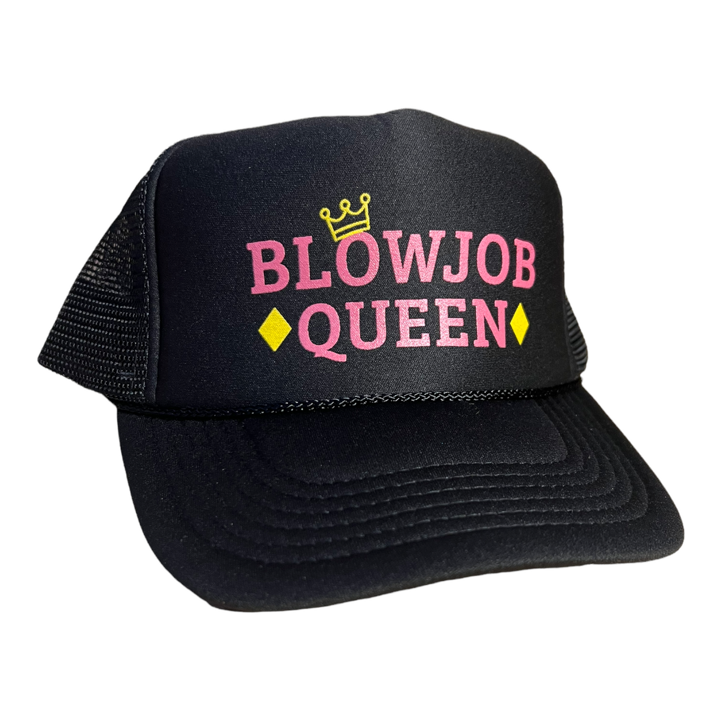 Blowjob Queen Trucker Hat Funny Trucker Hat Black