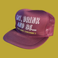 Eat Drink and Be Fat and Drunk Trucker Hat Funny Trucker Hat Maroon