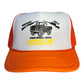 Country Boy Can Survive Trucker Hat Funny Trucker Hat Orange/White