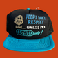 Vintage People Don't Respect Age...Unless Its Bottled Trucker Hat Funny Trucker Hat Black/White