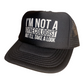 I'm Not A Gynecologist But I'll Take A Look Trucker Hat Funny Trucker Hat Black
