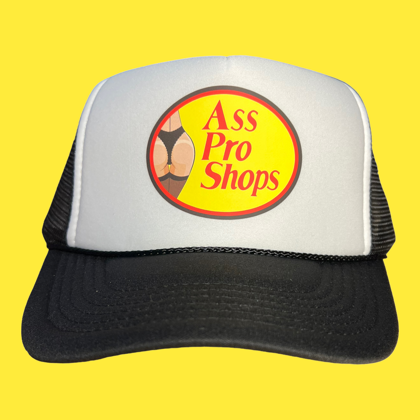 Ass Pro Shops Trucker Hat Funny Trucker Hat Black/White