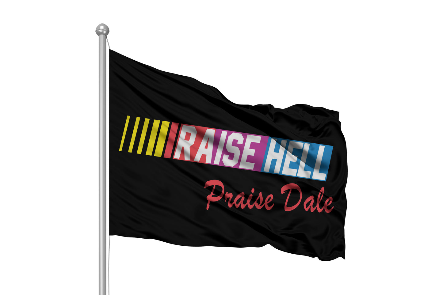 Raise Hell Praise Dale Flag 3x5 Wall Decor Banner Nascar Dale Earnhardt Flag