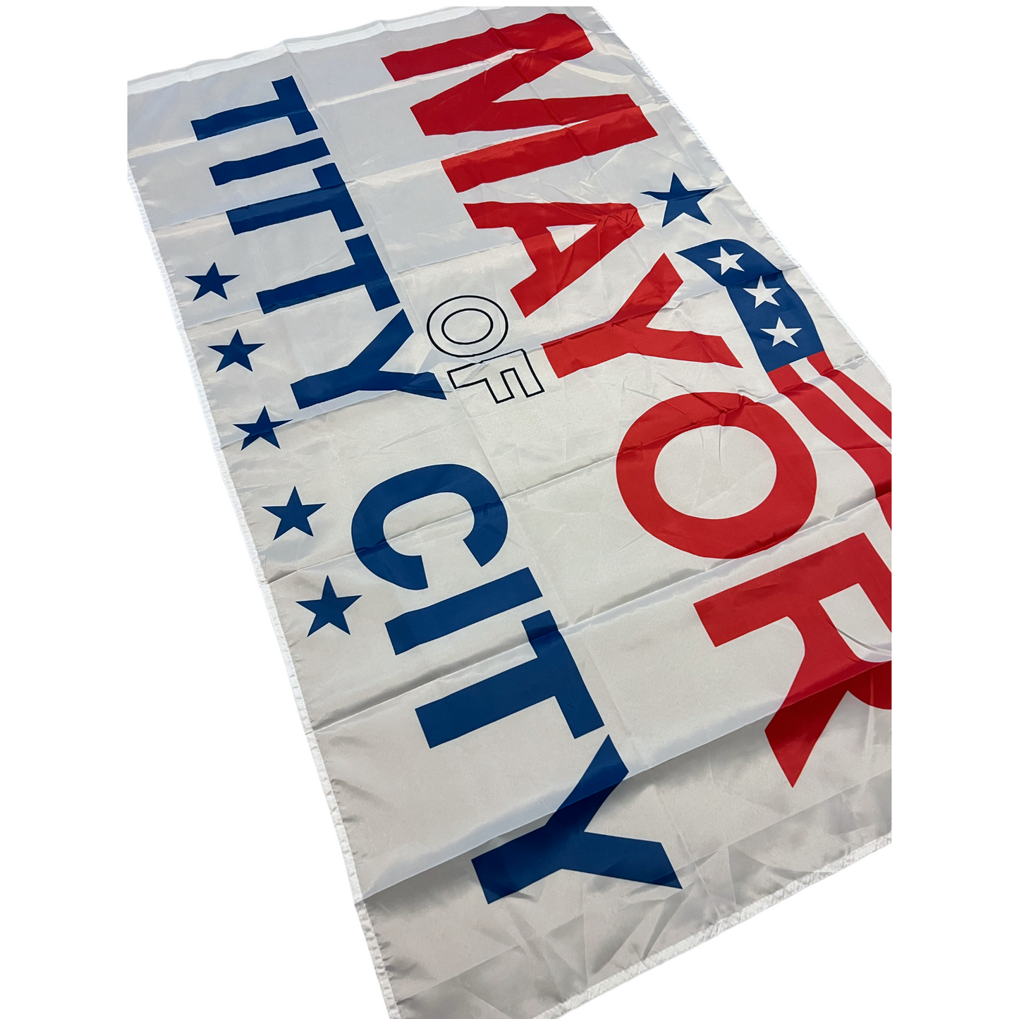 Mayor Of Titty City Flag 3x5 Wall Decor Banner